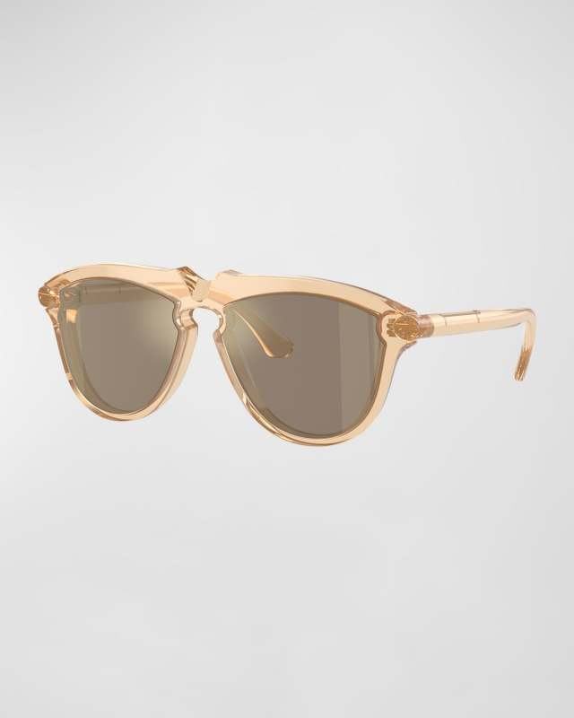 BE4417U Mirrored Acetate & Plastic Aviator Sunglasses